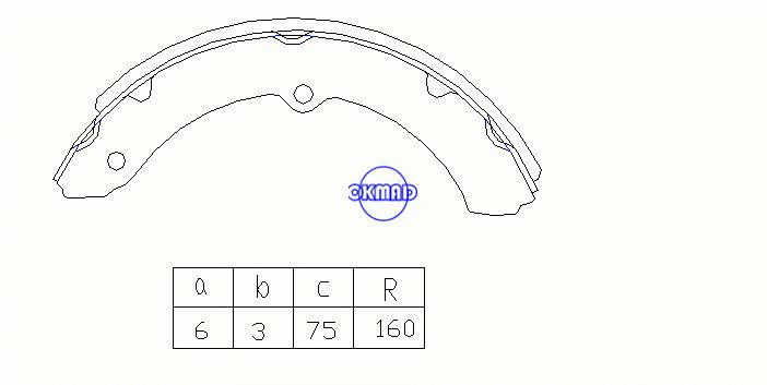 TOYOTA DYNA TOYOACE COASTER Drum Brake shoes OEM:04494-36100 K2294 GS7084 GS7094, OK-BS283R